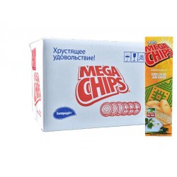 Mega Chips Potato with sour cream flavor 100 gm x 25