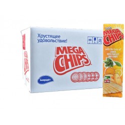 Mega Chips Potato with lemon parsli and curry flavor 100 gm x 25