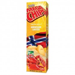 Mega Chips Potato with norwegian lobster flavor 100 gm x 25