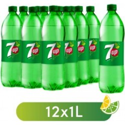 7UP Carbonated Drink 1 liter x 12