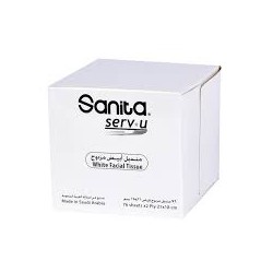 Sanita 2 ply White Tissue 18 cm x 12