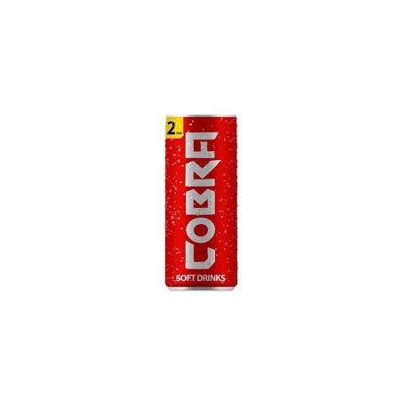 Cobra soft drink 250 ml pull 30 metal bottles